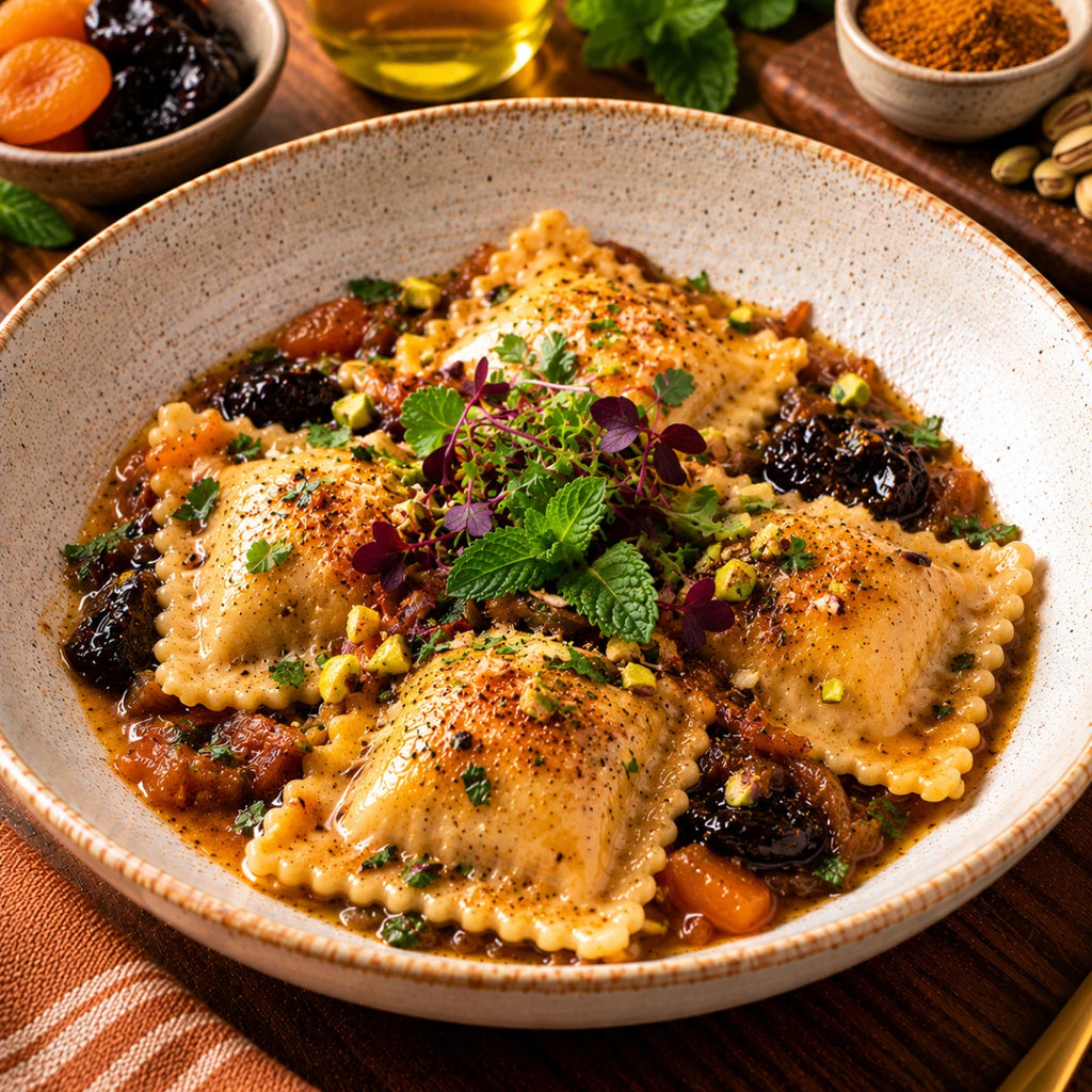 Raviolis Frais au Bœuf à la Marocaine
